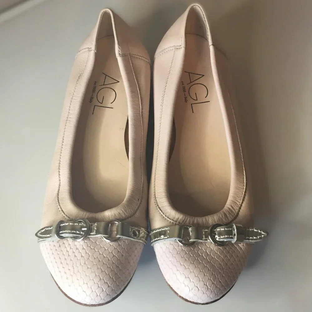 AGL 🫧 "Monika" Cap Toe Ballet Flat - Picture 3 of 16
